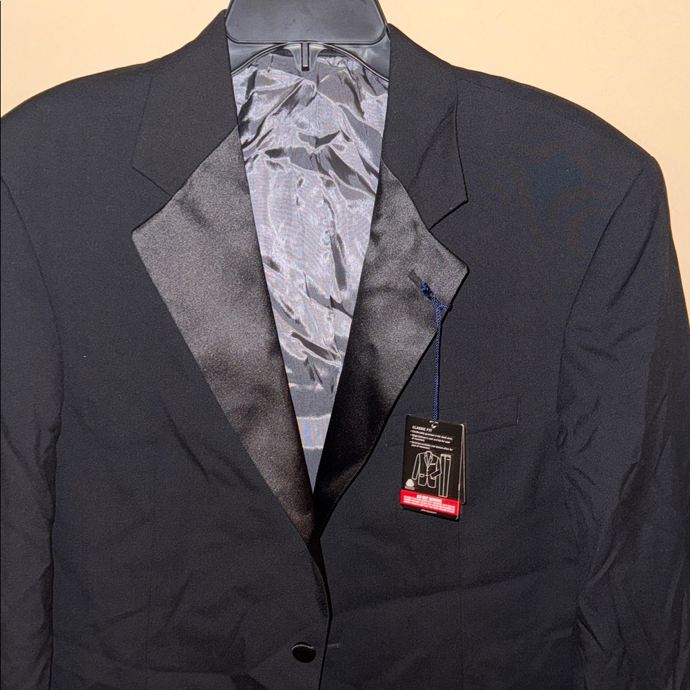 Stafford Men's Black Suit Jacket